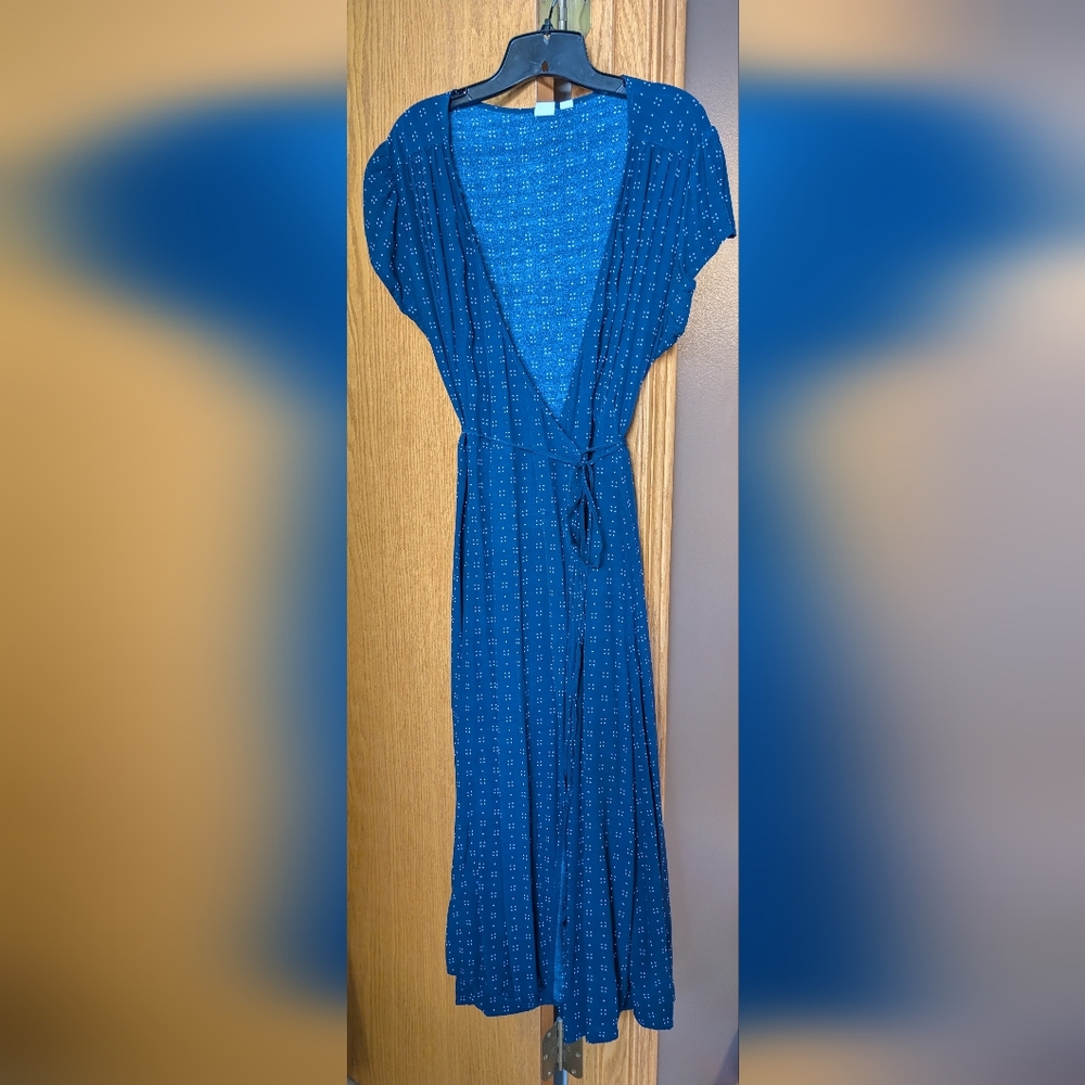 Gap navy blue wrap dress, size XL